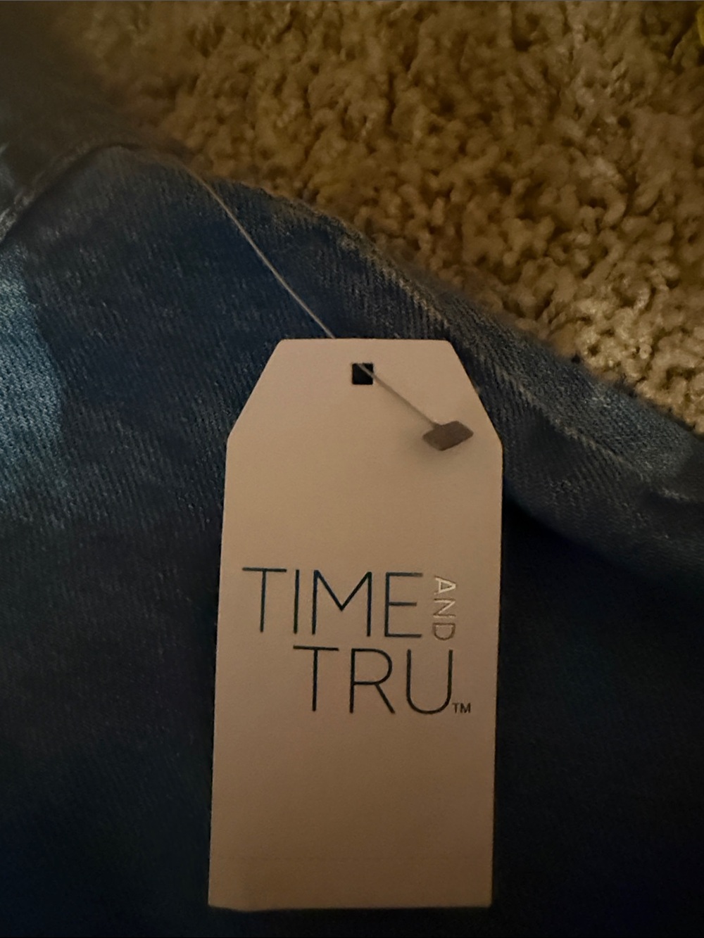 Time and Tru Denim A-Line Skirt in Blue - Picture 2 of 4